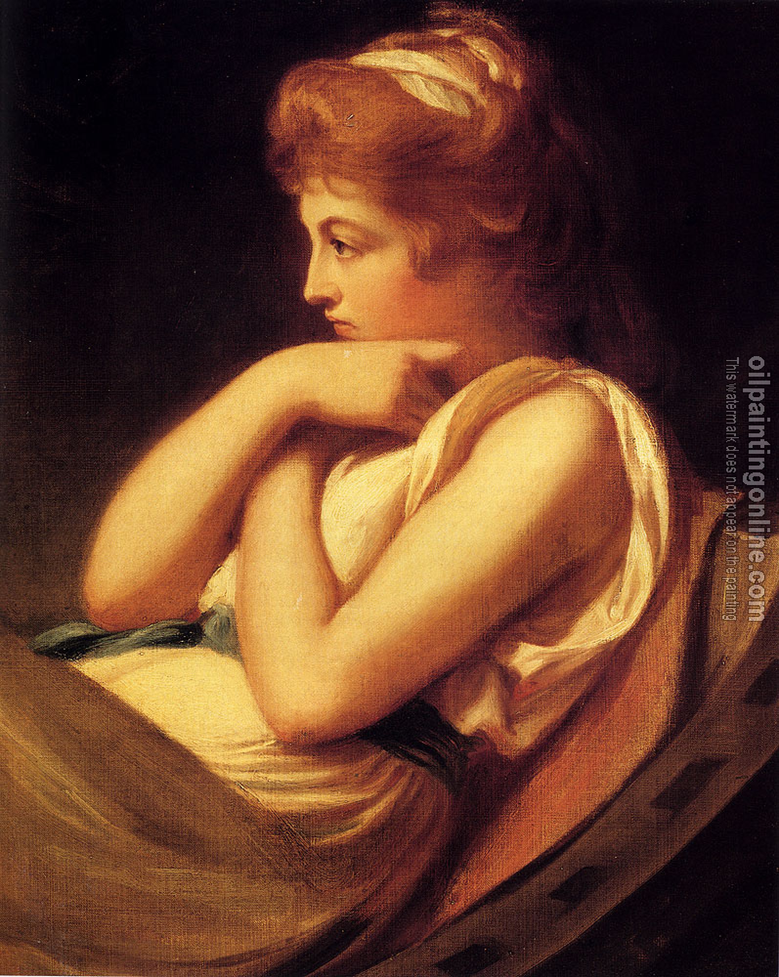 George Romney - Serena In Contemplation